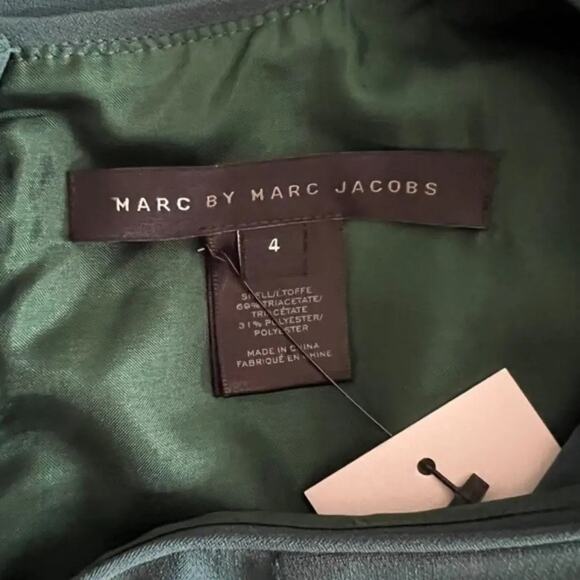 Marc Jacobs Green Knee Length Dress, US4 - Picture 3 of 6